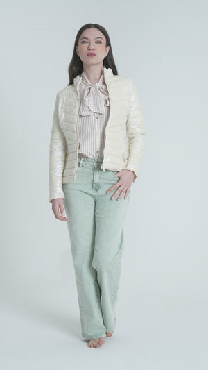CAMICIA A QUADRETTI CON FIOCCO FIORENZA AMADORI 35617