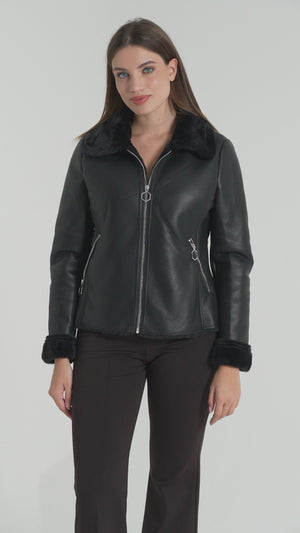 GIUBOTTO DONNA ECOPELLE FIORENZA AMADORI HW113