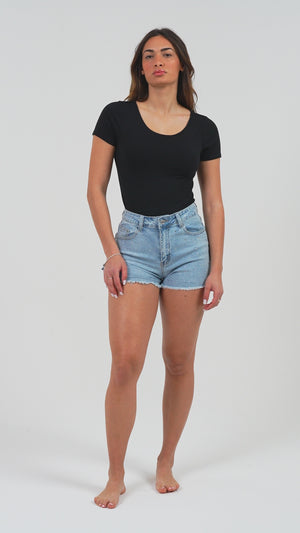 SHORT DONNA IN DENIM CON STRASS FIORENZA AMADORI WH-3156