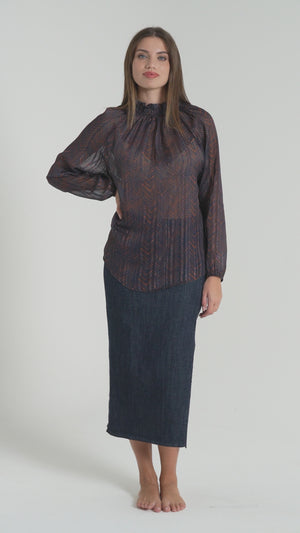 CAMICIA DONNA IN VISCOSA FIORENZA AMADORI EX-8238