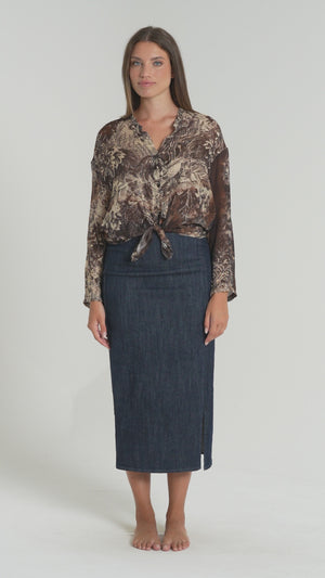 CAMICIA DONNA COREANA FIORENZA AMADORI MC93E.409