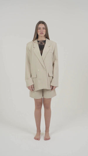 GIACCA BLAZER DONNA IN TESSUTO GESSATO FIORENZA AMADORI 53365