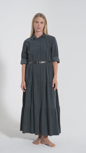 ABITO DONNA LUNGO IN VELLUTO FIORENZA AMADORI 82639