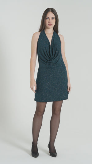 ABITO CORTO DONNA IN LUREX FIORENZA AMADORI A5775