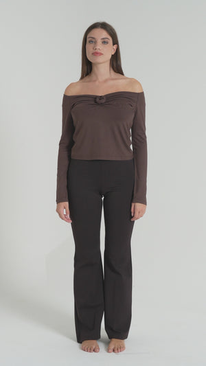 MAGLIA DONNA SCOLLO BARCHETTA FIORENZA AMADORI M1479